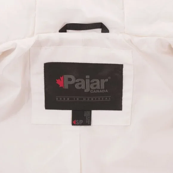 Pajar Canada White Long Down Parka Size US Small - Picture 10 of 13